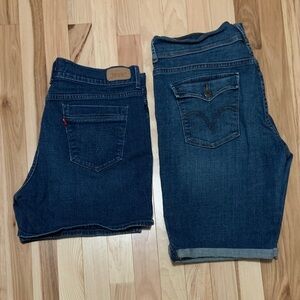2 Pair Size 14 Levi’s Shorts Group